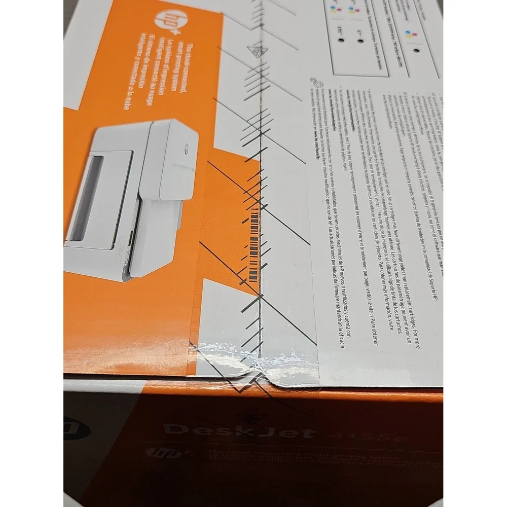 HP DeskJet 4155e All-in-One Wireless Color Inkjet Printer Scanner Copier NEW